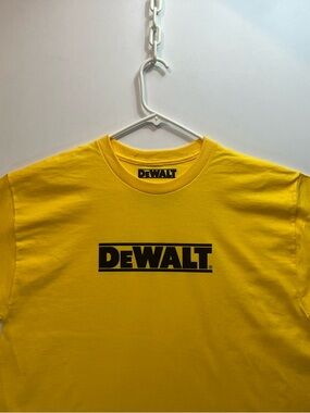 Dewalt Logo Yellow T-Shirt (Adult Size) 20v Power Tools Tee, Brand New Condition